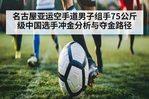 名古屋亚运空手道男子组手75公斤级中国选手冲金分析与夺金路径